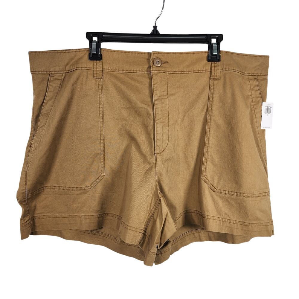 Old Navy Women’s High Waisted OGC Chino Shorts 5” Inseam 2X Pockets Clifftop